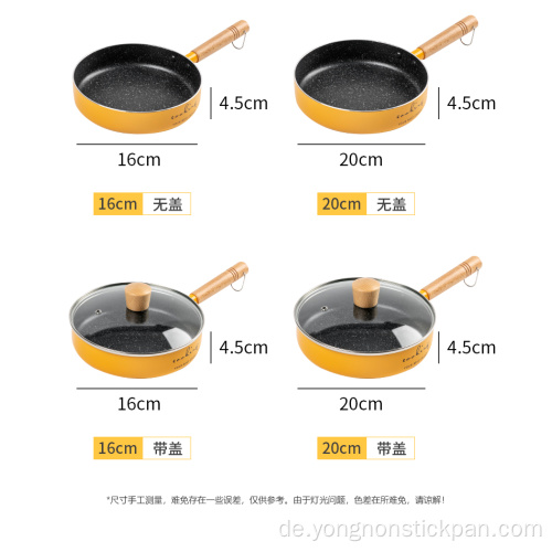 20cm Einhand Milchpfanne mit Holzgriff